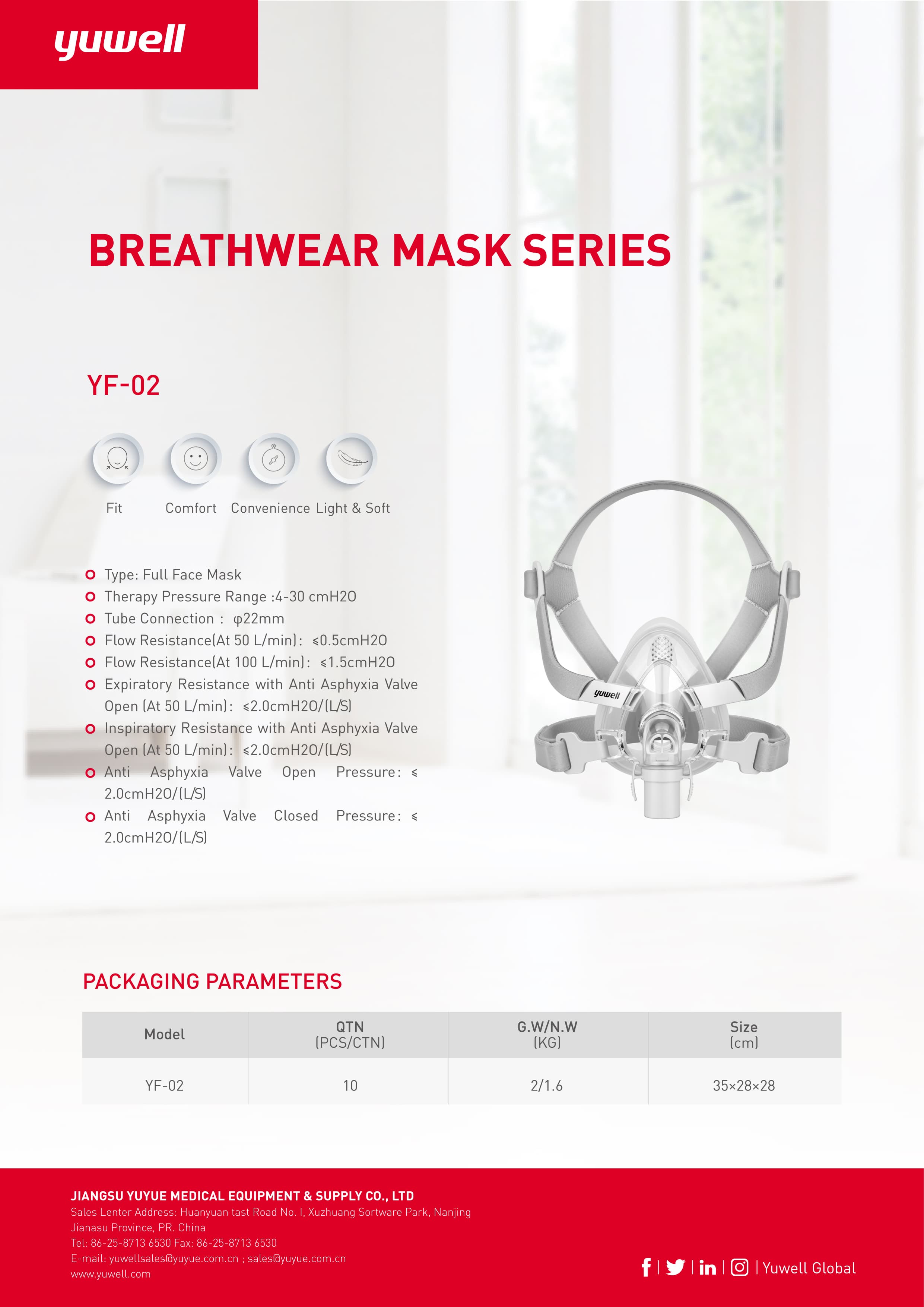 YF-02 — Masque facial